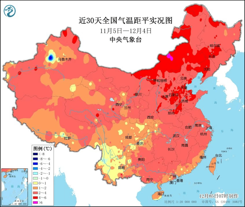 11月气温创历史同期新高，部分地区冬季“迟到”超20天